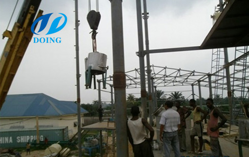 site of palm oil refinery plant