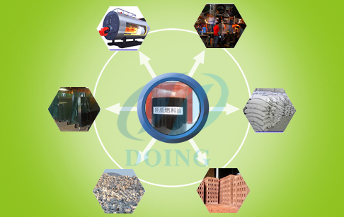 Turning tire into oil pyrolysis plant
