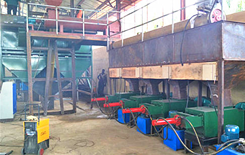 Small scale palm oil processing equipment video in Nigeria