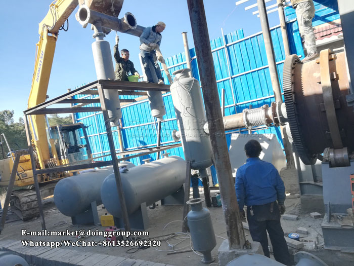 waste tyre recycling pyrolysis plant
