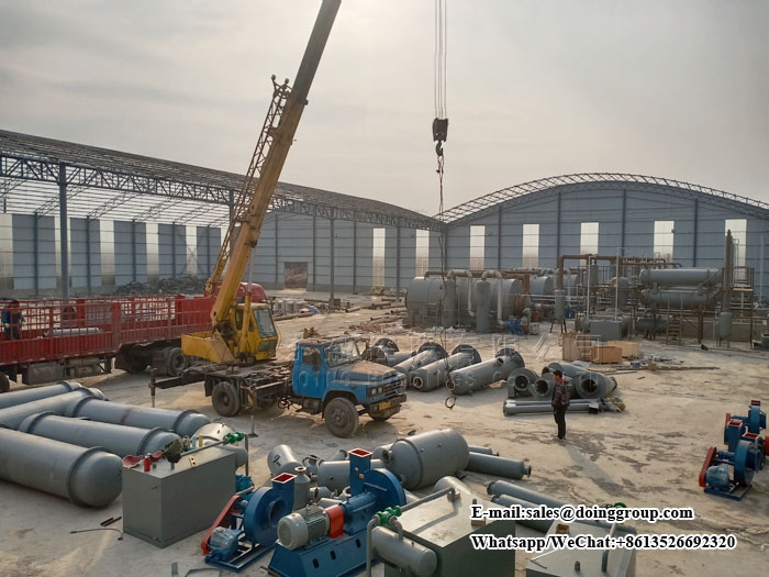 waste tyre pyrolysis machine